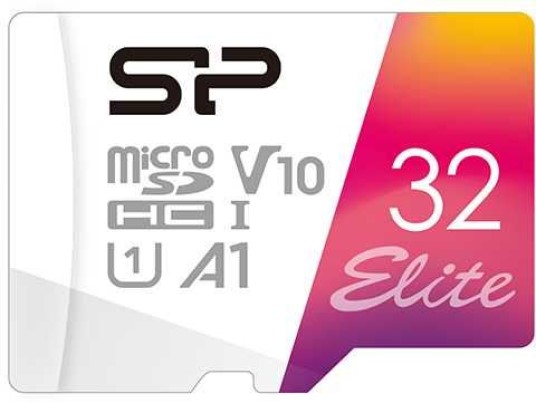 

Карта памяти 32GB Silicon Power SP032GBSTHBV1V20SP microSDHC Class 10 UHS-I U3 100 Mb/s Elite A1 (SD адаптер), SP032GBSTHBV1V20SP