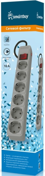 фото Сетевой фильтр  SmartBuy SBSP-6-30-G в Уфе
