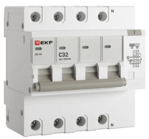 фото Автомат дифференциальный EKF DA4-6-32-100S-pro в Санкт-Петербургe