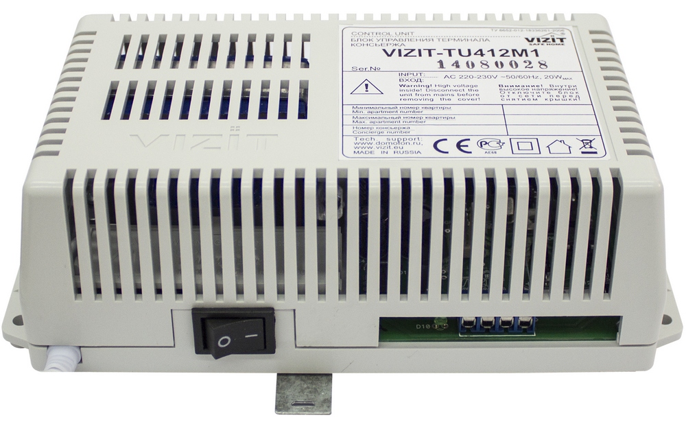 

Блок управления VIZIT VIZIT-TU412M1 пульта консьержа VIZIT-ПК200, количество абонентов 199 + консьерж, VIZIT-TU412M1