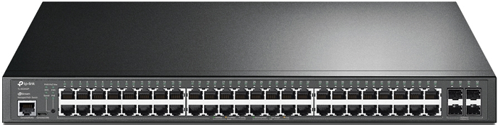 

Коммутатор управляемый TP-LINK TL-SG3452P Jetstream L2+ PoE 48 10/100/1000Mbps RJ-45 port, 4*1000Mbps SFP, RJ-45, Micro-USB консольный порт, 48 802.3a, TL-SG3452P
