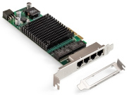 фото Сетевой адаптер Exegate EXE-I350-T4V2-PoE