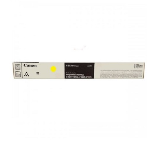 

Тонер-картридж Canon C-EXV64 5756C002 желтый для DX C3922i/ C3926i/ C3930i/ C3935i (25 500стр.), C-EXV64