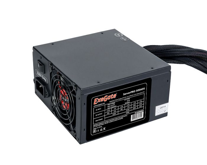 

Блок питания ATX Exegate ServerPRO-500ADS EX235029RUS 500W, APFC, 2х8cm fan, 20+4pin/(4+4)pin, PCI-E, 9xSATA, ServerPRO-500ADS