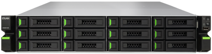 Сетевое хранилище QSAN XN8012R-EU (NAS) 2U, 12+4+2, Xeon 3.3GHz Quad-Core ,8Gb DDR4 ECC, 4 LAN (Gb),USB3.0, HDMI,2хБП,слоты расширения 10 GbE/40GbE /T