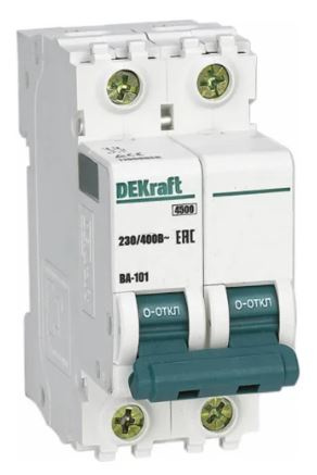 Изображение товара Автоматический выключатель DEKraft 11166DEK для защиты линий и оборудования