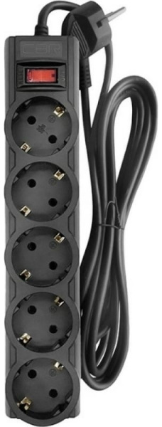 фото Сетевой фильтр  CBR CSF 2505-3.0 Black CB в Уфе