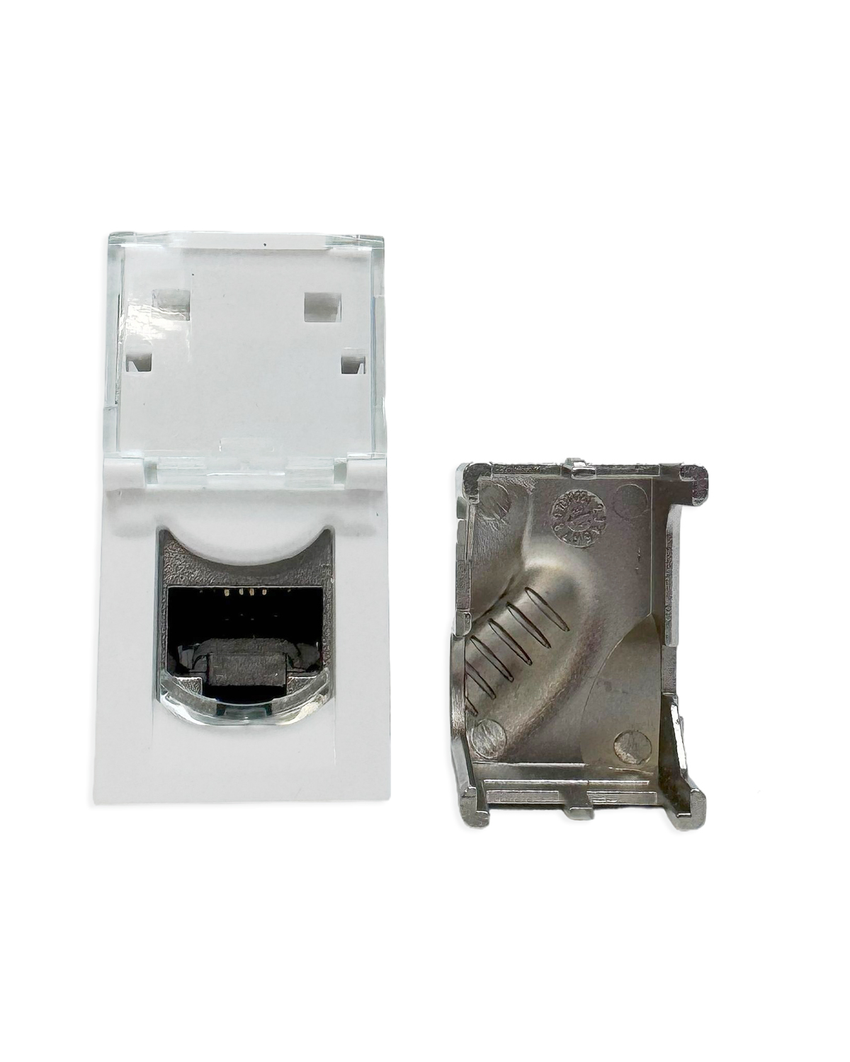 

Компьютерная розетка Filum FL-FP114-C6 RJ45, FTP, CAT6, 45х22,5 мм (mosaic), toolles, белая, FL-FP114-C6