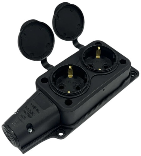 фото Удлинитель силовой iTOK i-CONNECT-COLOR-SUR-KG-325-2-54-20-BLACK-OR в Воронеже