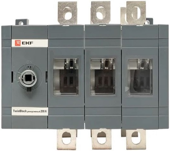 

Рубильник EKF tb-s-630-3p-rev 630A 3P реверсивный без рукоятки управления TwinBlock, tb-s-630-3p-rev