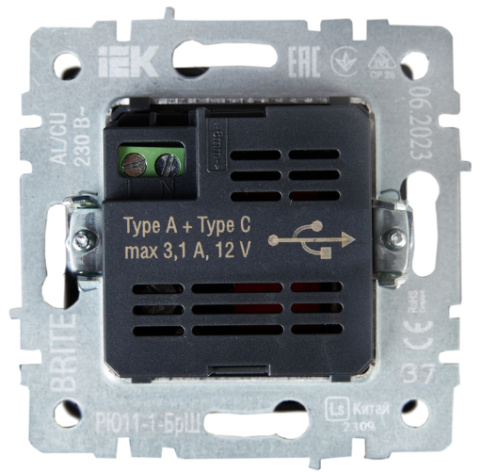 фото Розетка USB  IEK BR-U22-018-K37 в Челябинске