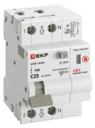 фото Устройство защиты от дугового пробоя EKF afdd-rcbo-2-25C-30em-pro
