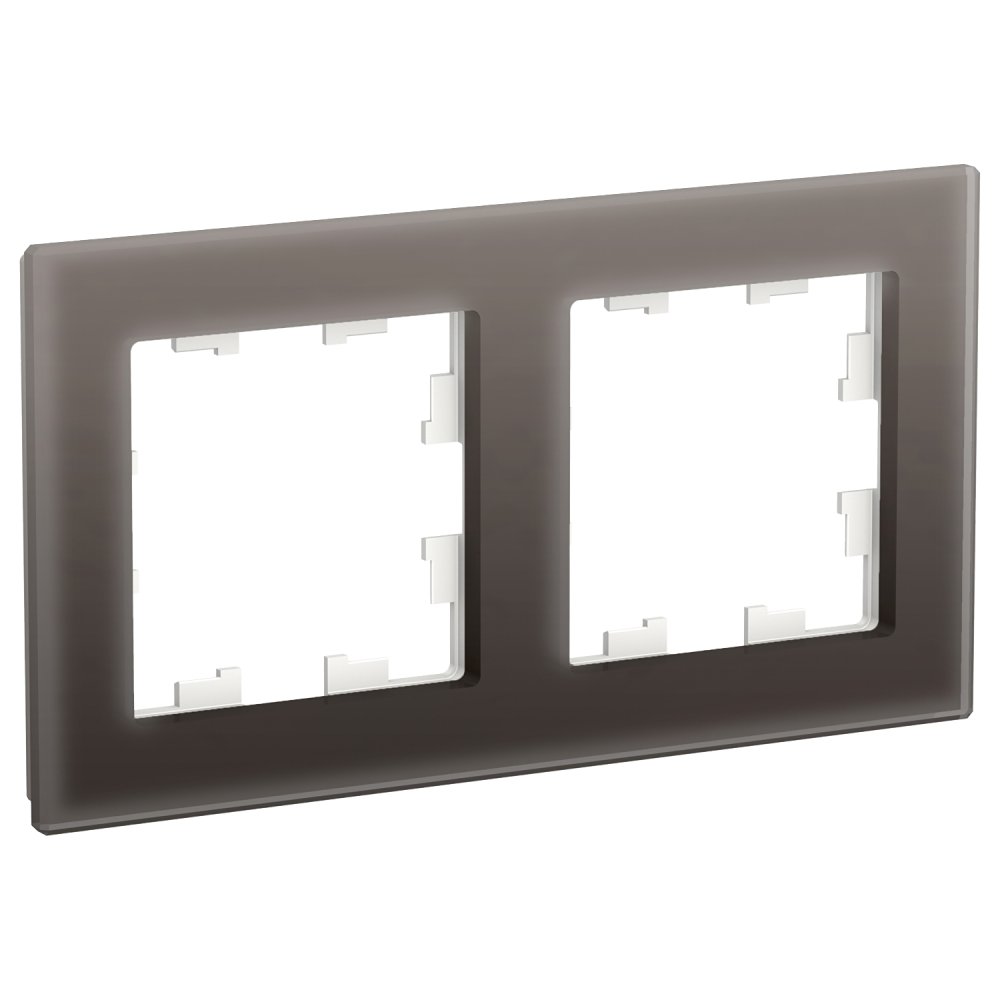 

Рамка двойная Systeme Electric ATN320602 AtlasDesign NATURE Органическое стекло мокко, ATN320602