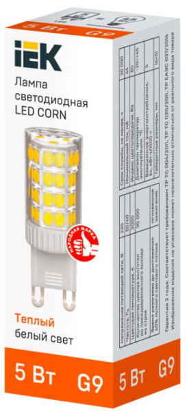 фото Лампа IEK LLE-CORN-5-230-30-G9 в Краснодаре