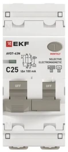 фото Автомат дифференциальный EKF D63N26MS25C100 в Казани