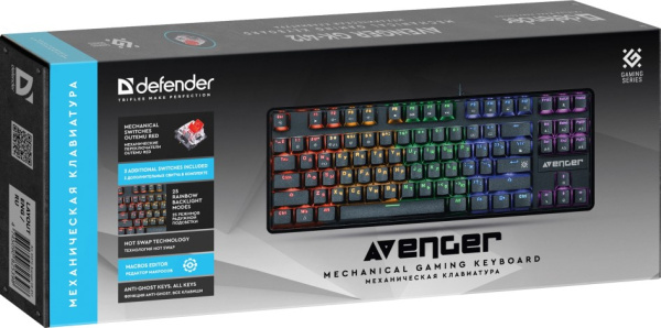 фото Клавиатура проводная Defender Avenger GK-412 RU в Уфе