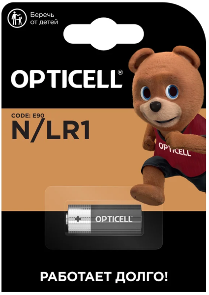 Изображение товара Батарейка OPTICELL 5070003 1.5 В LR1 щелочная, 24 мАч, блистер