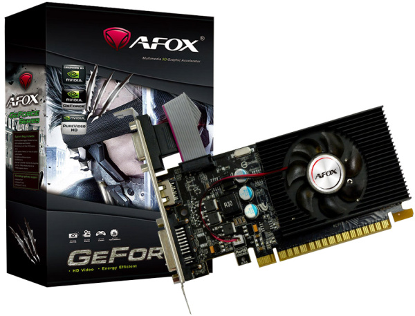 Изображение товара Видеокарта Afox GeForce GT220 начального уровня для офисных задач и игр HD