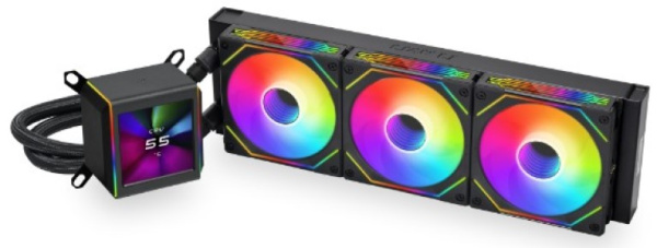 Изображение товара Lian Li Galahad II LCD SL-INF 360 Black - мощная жидкостная СЖО 360 мм