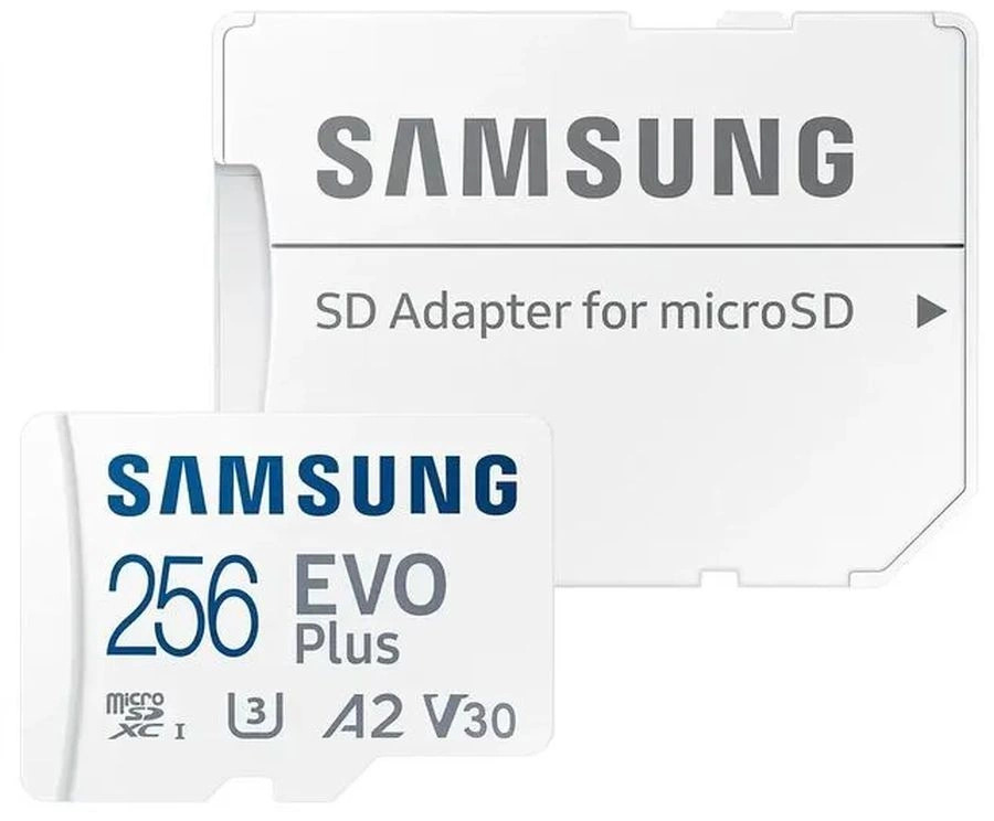 

Карта памяти MicroSDXC 256GB Samsung MB-MC256SA EVO Plus + adapter, MB-MC256SA
