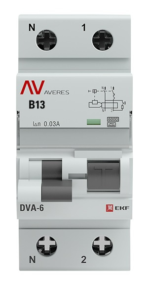 фото Автомат дифференциальный EKF rcbo6-1pn-13B-30-a-av в Красноярске