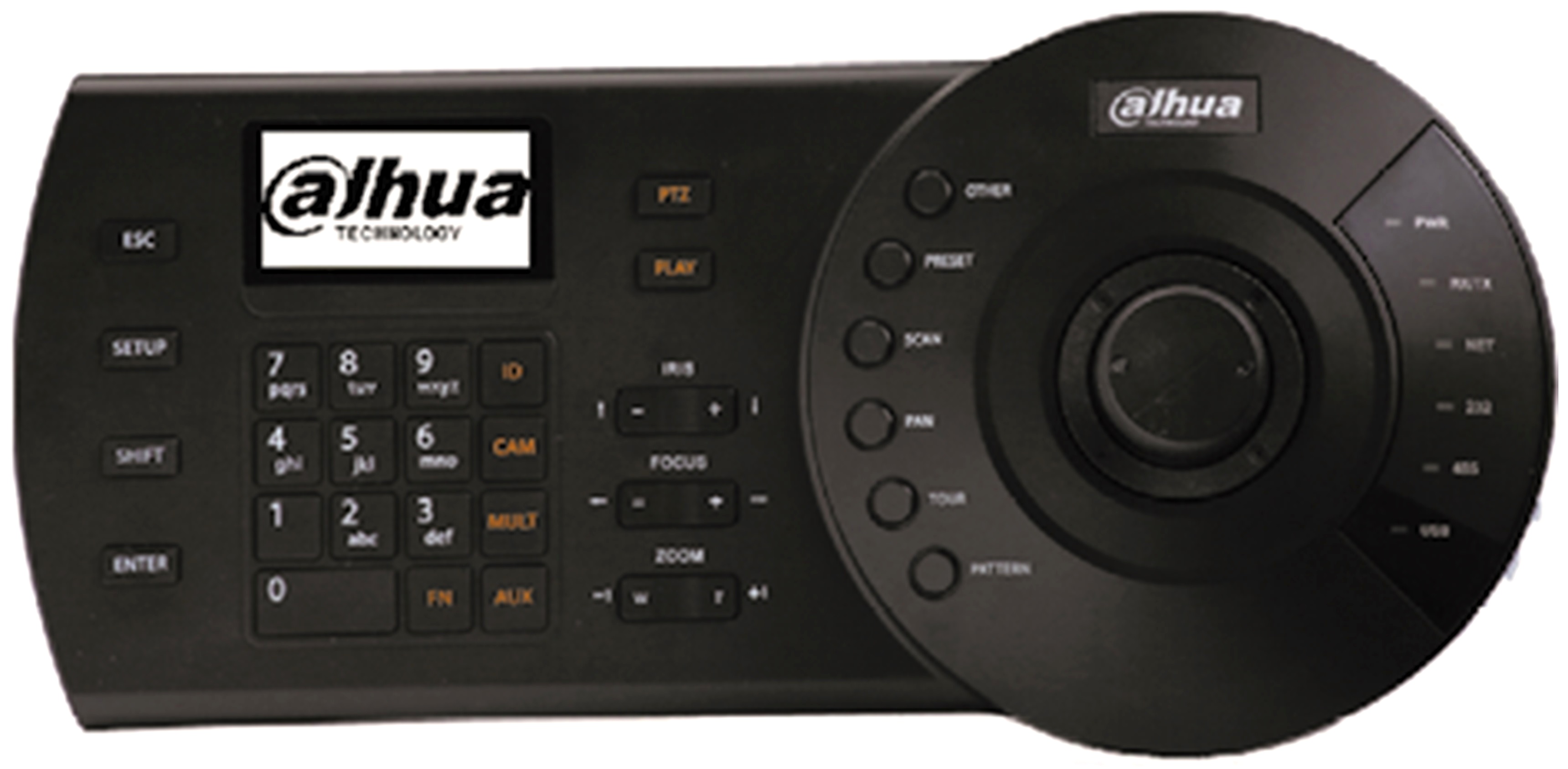 

Пульт Dahua DHI-NKB1000-E управления PTZ. Назначение: PTZ-видеокамеры, NVR, DVR, HCVR, XVR, VMS, DHI-NKB1000-E