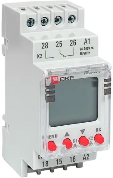 

Таймер EKF te-80-24-2 электронный двухканальный ТЭ-80 24-230В, te-80-24-2