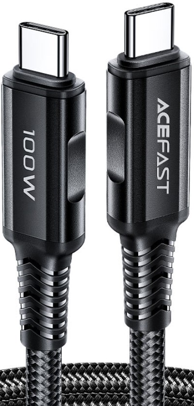 

Кабель ACEFAST C4-03 USB Type-C/USB Type-C, 100W, 2м, чёрный, C4-03