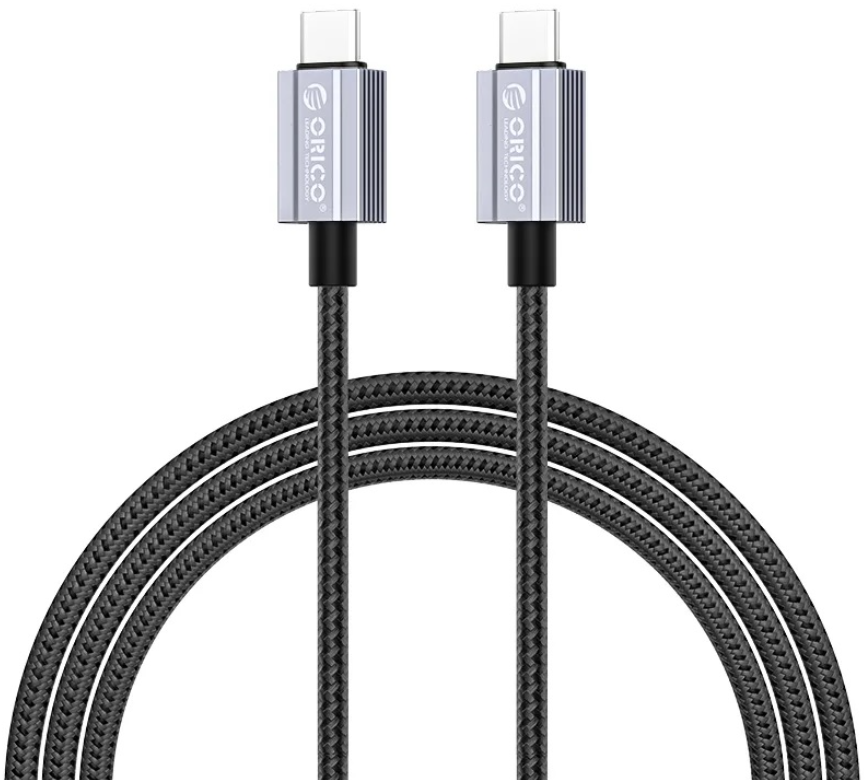 

Кабель интерфейсный Orico GQA100 USB-C/USB-C, PD 100 Вт, 480 Мбит/с, длина 2м, черный, GQA100