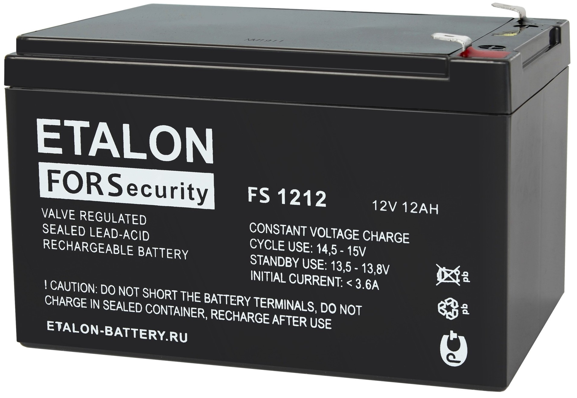 Аккумулятор ETALON FS 1212 12В 12Ач