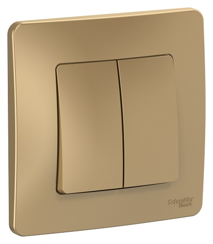 

Переключатель Schneider Electric BLNVS106604 2-клавишный, 10А, 250B Титан внутр, BLNVS106604