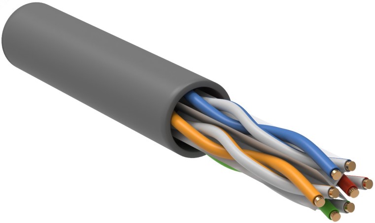 

Кабель витая пара U/UTP 6a кат. 4 пары ITK LC1-C6A04-121 4х2х23AWG LSZH серый (305м), LC1-C6A04-121