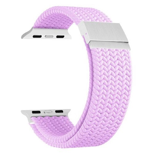 

Ремешок на руку Lyambda DSN-18-44-LVT плетеный нейлоновый для Apple Watch 42/44/45/49 mm light purple, DSN-18-44-LVT