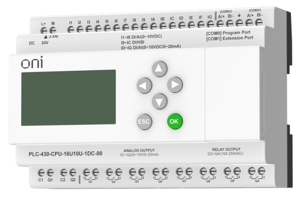 фото Модуль  ONI PLC-430-CPU-16U10U-1DC-00 в Санкт-Петербургe