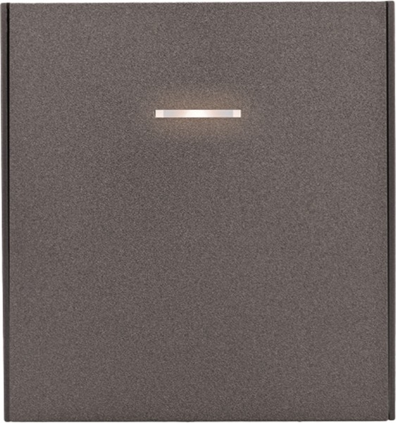 

Выключатель одноклавишный с подсветкой KRANZ KR-78-0713-6 MIELE STRONG 10А с/у графит, KR-78-0713-6