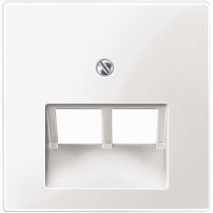 Изображение товара Накладка Schneider Electric MTN296119 для розетки 2 поста вертикальная серия Merten