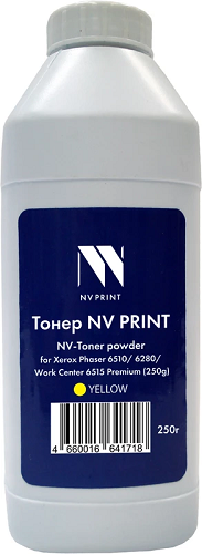 

Тонер+девелопер NVP NV-XR6510-PR-250gY для Xerox Phaser 6510, 6280, WorkCenter 6515 Premium (250г) Yellow, NV-XR6510-PR-250gY