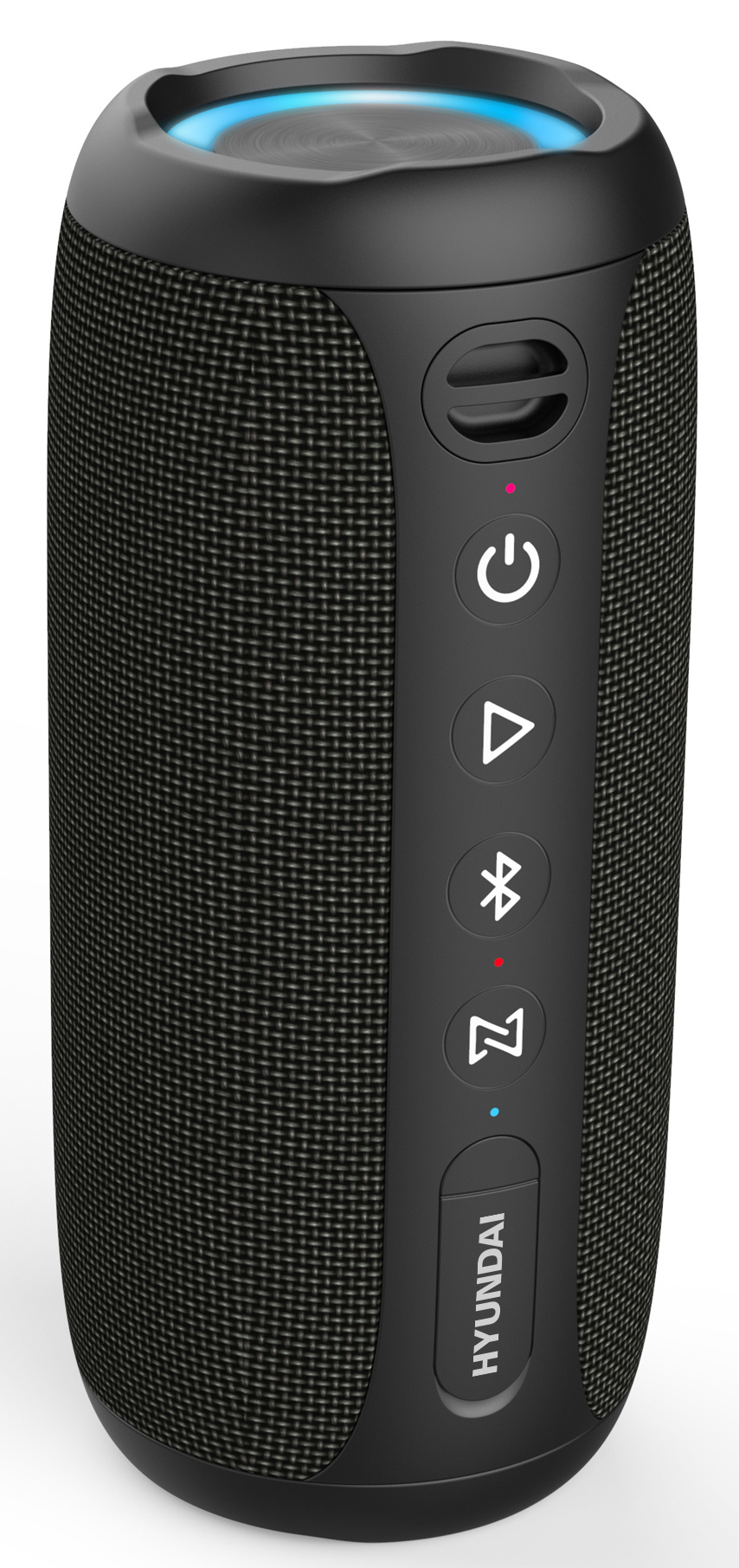 

Портативная акустика Hyundai H-PAC610 20W 2.0 BT/3.5Jack 10м 2000mAh черный, H-PAC610