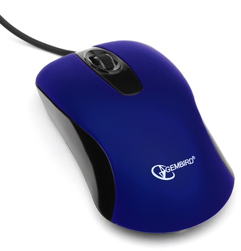 

Мышь Gembird MOP-400-B темно-синяя, 1000dpi, USB, 3 кнопки, MOP-400-B