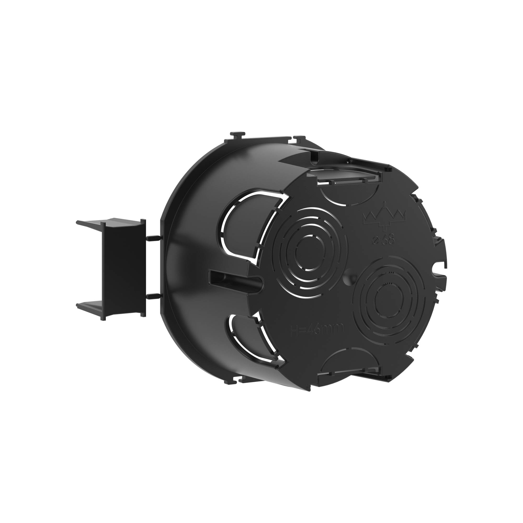 

Коробка установочная DKC 59301 подрозеточная, для сплошных стен, черная, под 2 модуля, "Avanti", 59301
