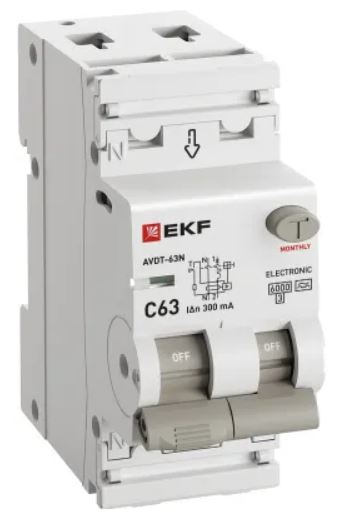 фото Автомат дифференциальный EKF D63N26EA63C300 в Казани