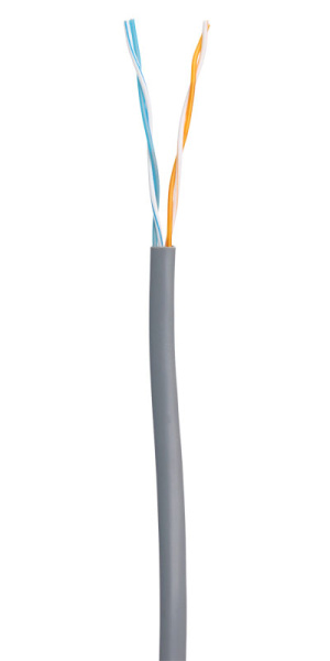 фото Кабель витая пара U/UTP 5e кат. 2 пары Netlan EC-UU002-5-PVC-GY-1 в Челябинске