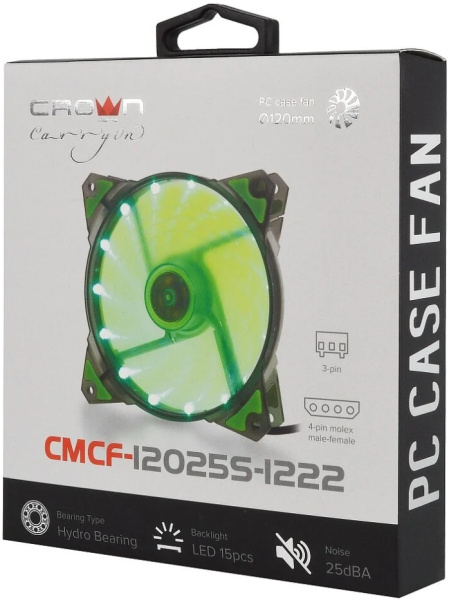 фото Вентилятор для корпуса Crown CMCF-12025S-1222 в Уфе