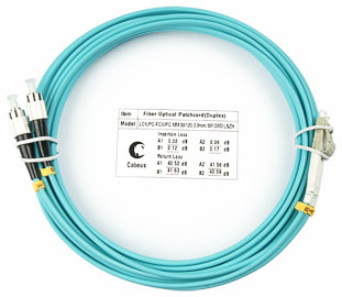 

Кабель патч-корд волоконно-оптический Cabeus FOP-50-LC-FC-15m duplex LC-FC 50/125 mm OM3 15м LSZH, FOP-50-LC-FC-15m