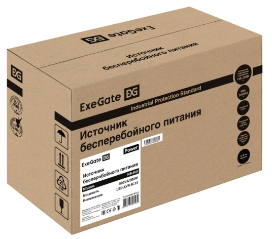 фото Источник бесперебойного питания  Exegate Power NB-500.LED.AVR.4C13 в Челябинске