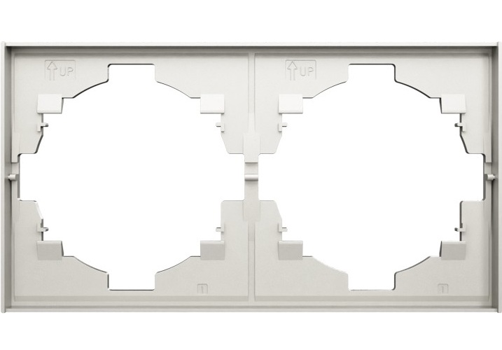 

Рамка двойная KRANZ KR-78-0752-4 MIELE STRONG жемчуг, KR-78-0752-4
