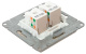 фото Розетка компьютерная двойная EKF UP1-SOI-2RJ45-5