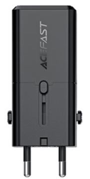 

Зарядное устройство сетевое ACEFAST Z7 мини PD30W GaN с одним USB-С портом Multifunctional Pd30W Gan Mini Charger. Цвет: черный, Z7