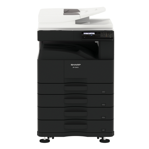 

МФУ монохромное Sharp BP20M31EU А3, 31/17 ppm, 13000 отп/мес (макс 75000 отп/мес), реверс.автоподат, дуплекс, сетевой, лотки 2*500, 1GB, eMMC 8GB, без, BP20M31EU