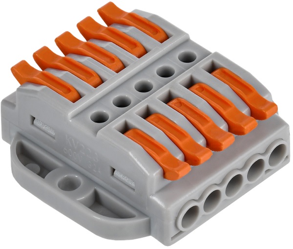 

Клемма IEK UKZ20-4155P-004 строительно-монтажная СМК 222-4155P (4шт/упак), UKZ20-4155P-004